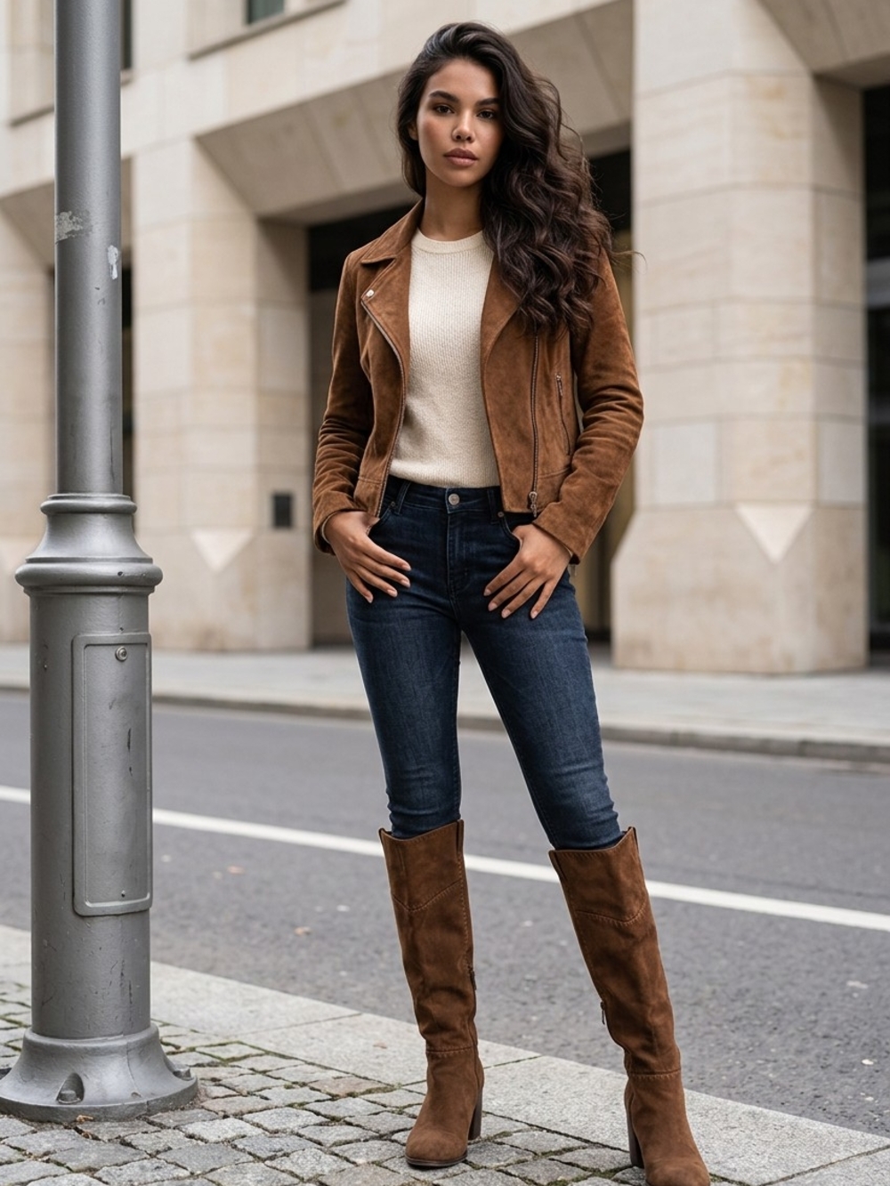 Universal Thread Brown DV Dolce Vita "Gollie" Faux Suede Over-The-Knee Boots 9